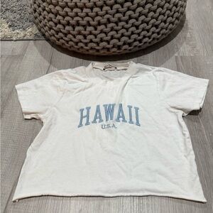 Urban Outfitters Kids White and Blue Hawaii T-Shirt